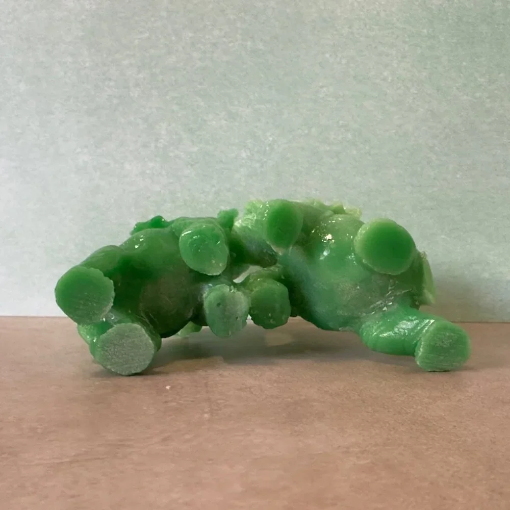 Green Soapstone Elephant Figurine Duo - Dancing Elephants Sculpture - 4 Inches T - Picture 9 of 10